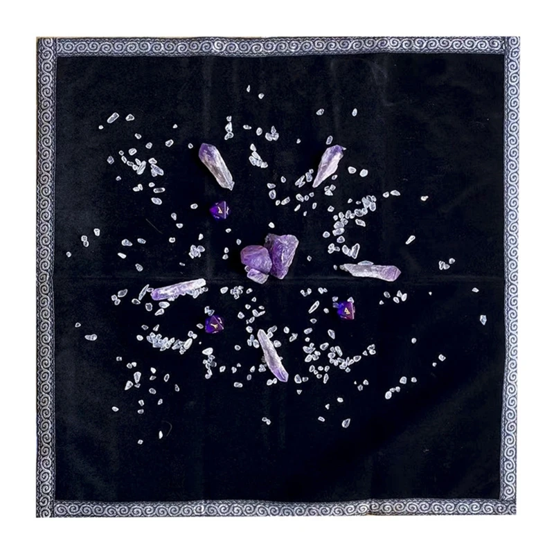 

Crystal Energy Divination Tarots Tablecloth Thickening Velvet Wizard Altar Cloth