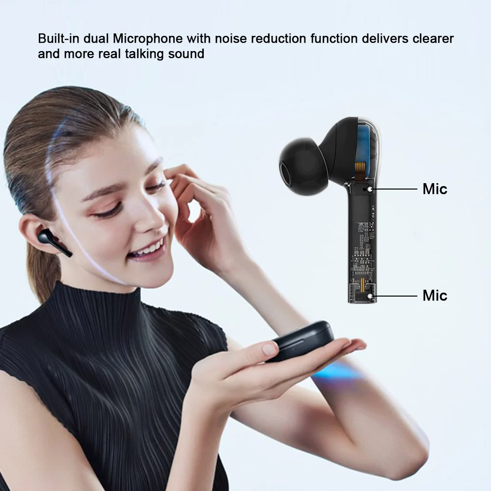 Honor Flypods Lite беспроводные наушники TWS Bluetooth Наушники Hi-Fi водонепроницаемые IP54 Tap control Handsfree W/Mic гарнитура
