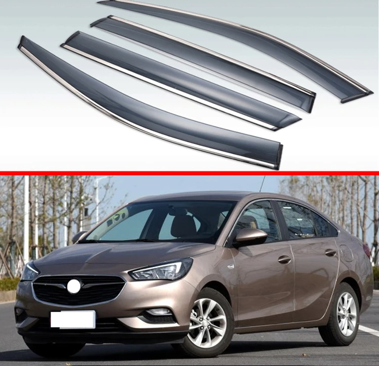 

4 шт., пластиковый козырек для Buick Excelle Sedan 2018 2019 2020