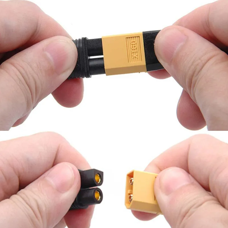 Оригинальный мини XT60 папа разъем папа-папа DC 5 мм X 2 DC5525 силовой кабель для TS100