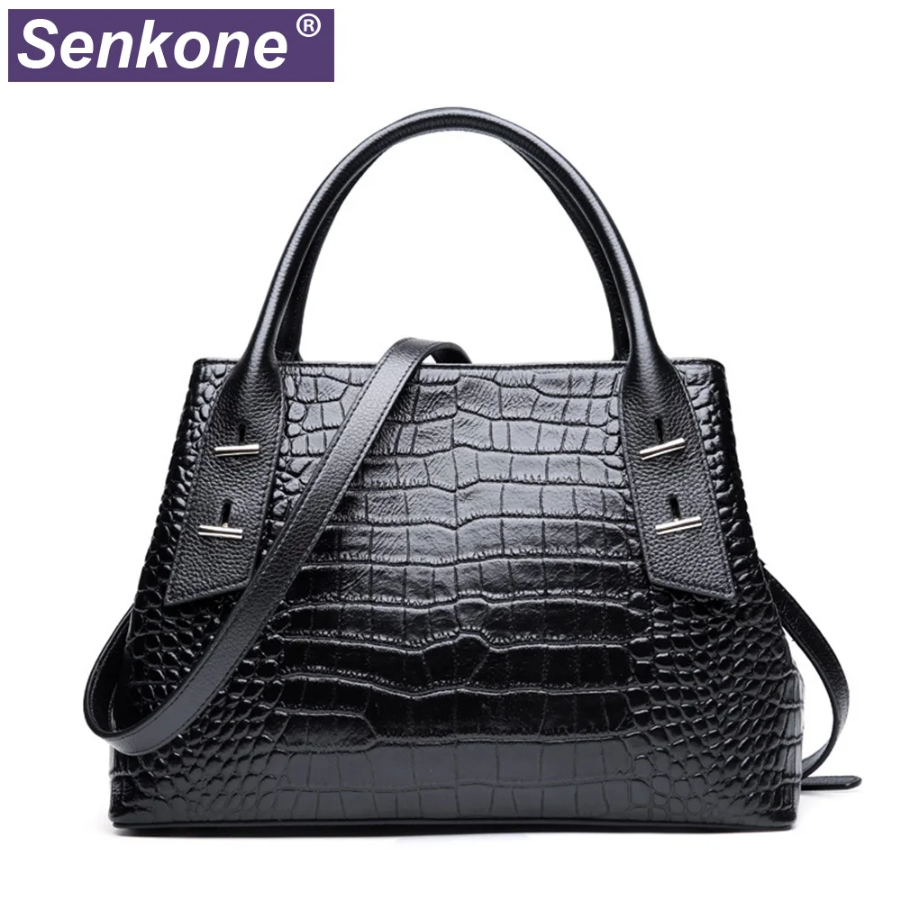 100% Сумка из натуральной кожи женская сумка через плечо 2020 большие сумки для