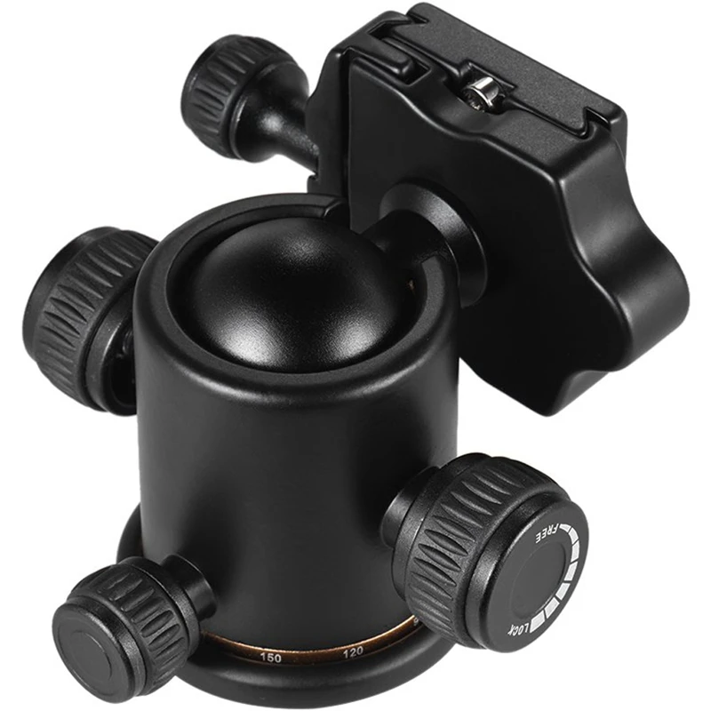 

Camera Ball Head Tripod With Quick Release Plate Fits With Arca-Type Quick-Release System Max Load 8 Kg For Canon 5 D Markii Iii