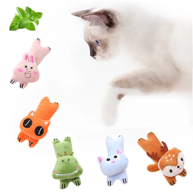 

Catnip Plush Toy Cat Grinding Toys Cat Puppy Interactive Chew Toys Funny Pet Supplies Game Playing Products for Puppy Kitten