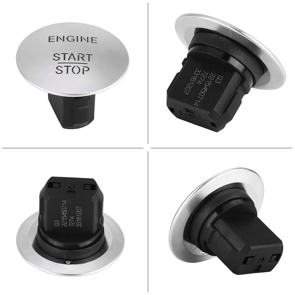 Пластиковый сплав Материал Keyless Go Start Stop кнопочный переключатель зажигания