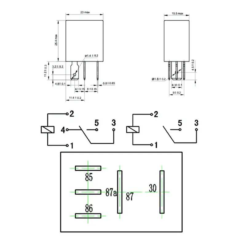 Автомобильное реле 12 В 40 А 4 контакта автомобильное для автомобиля | Обустройство