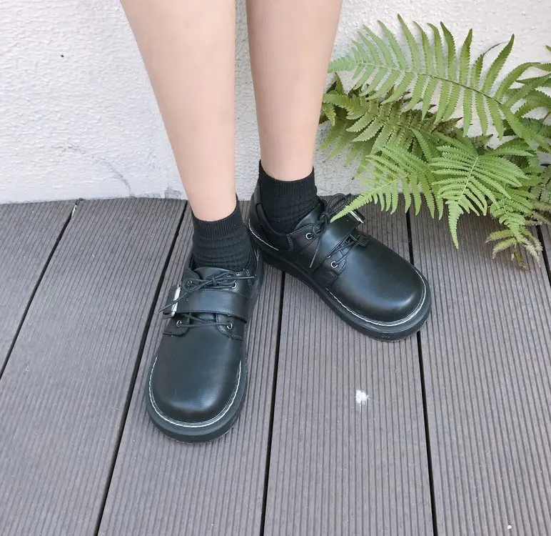 Женская обувь на плоской подошве в стиле ретро и колледжа модные простые кожаные