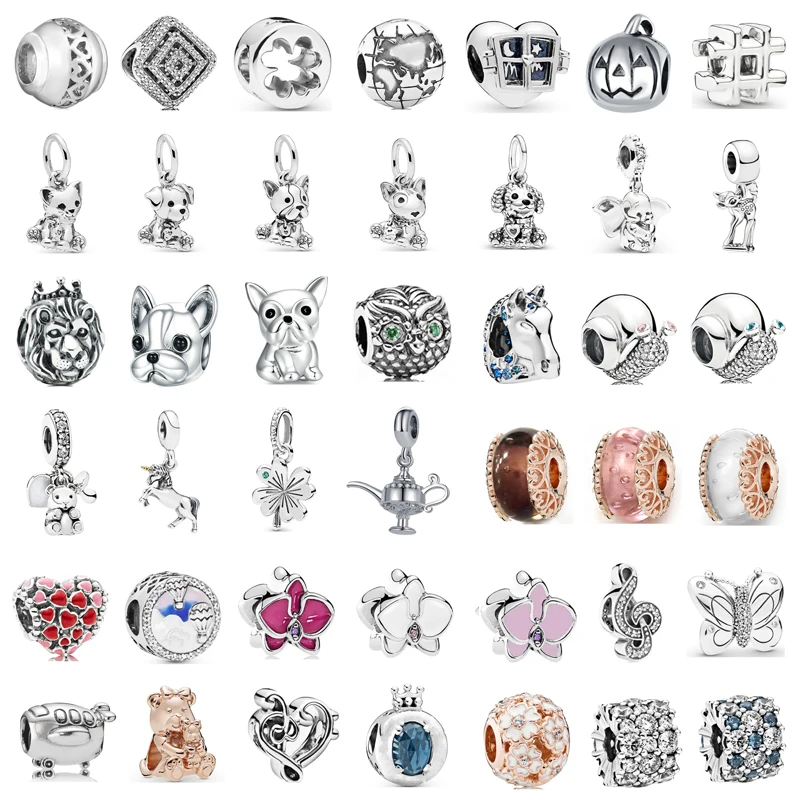 Новые модные шармы оригинальные стеклянные бусины с изображением щенка лошади