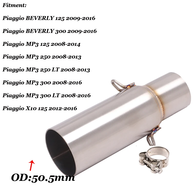 Глушитель для выхлопной трубы мотоцикла без шнуровки Piaggio BEVERLY 125 300 MP3 250 LT X10 |
