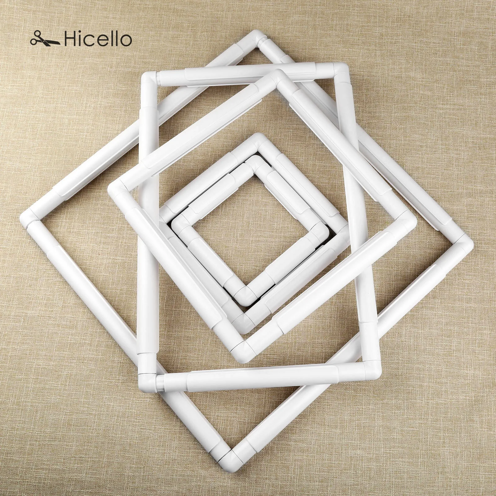 1pc Embroidery Plastic Frame Hoop Cross Stitch Handhold Square White Sewing Craft DIY Tool Professional quilting sewing tools | Дом и сад