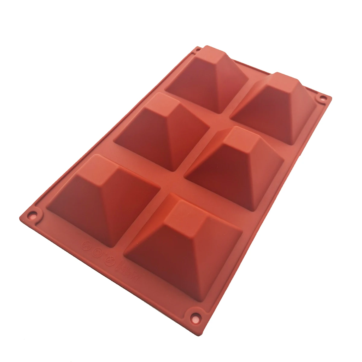 

DIY Baking Supplies 6 Pyramid Silicone Chocolate Moulds Fondant Cake Decorating Mold Pastry Kitchen Tools