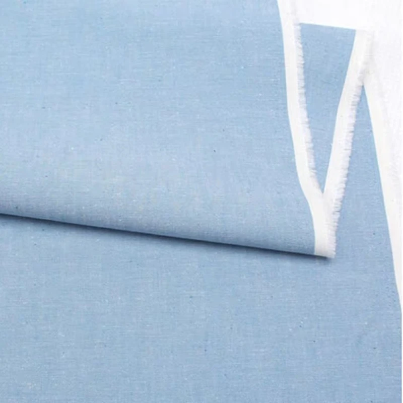 Linen Cotton Fabric Cloth For Patchwork Quilting Grid Fabrics DIY Bags Baby Clothing Dress Handmade Sewing Textile Materials | Дом и сад