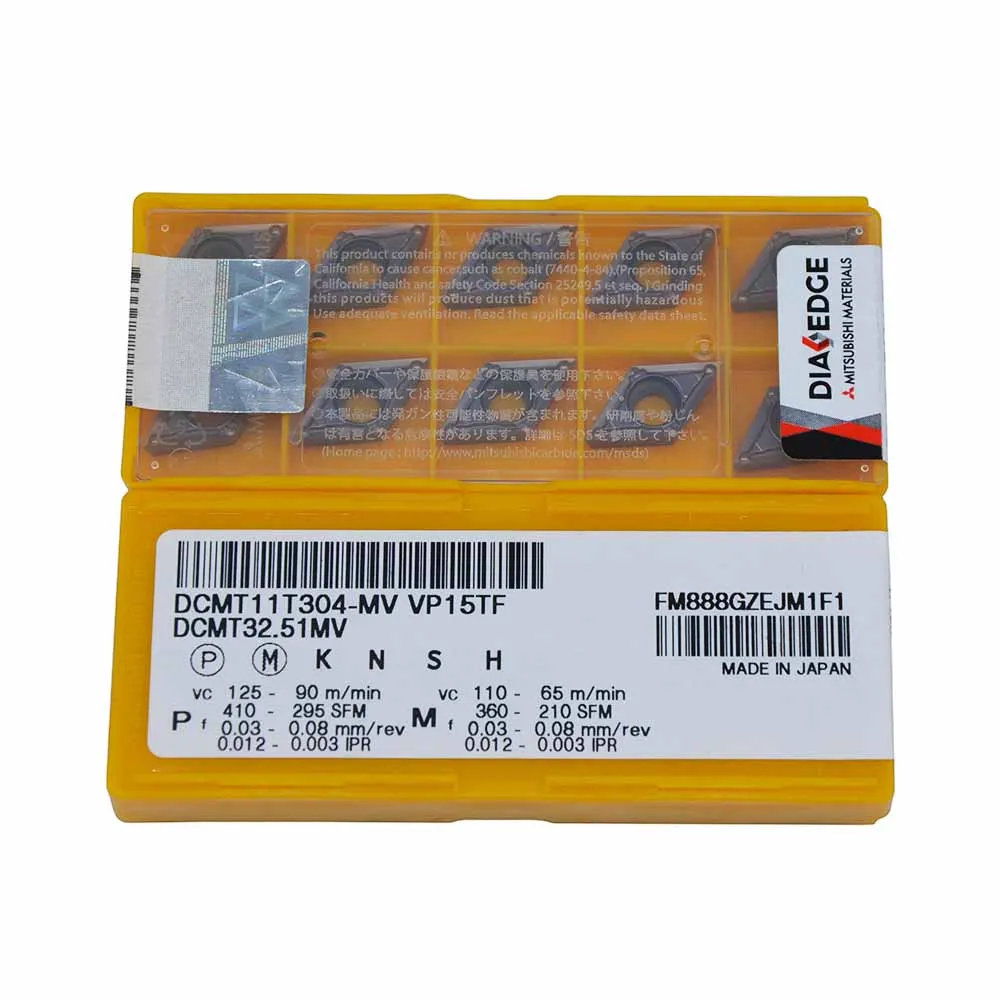 10 шт./упак. DCMT11T304-MV VP15TF DCMT32.51MV ЧПУ твердосплавные пластины машина режущий