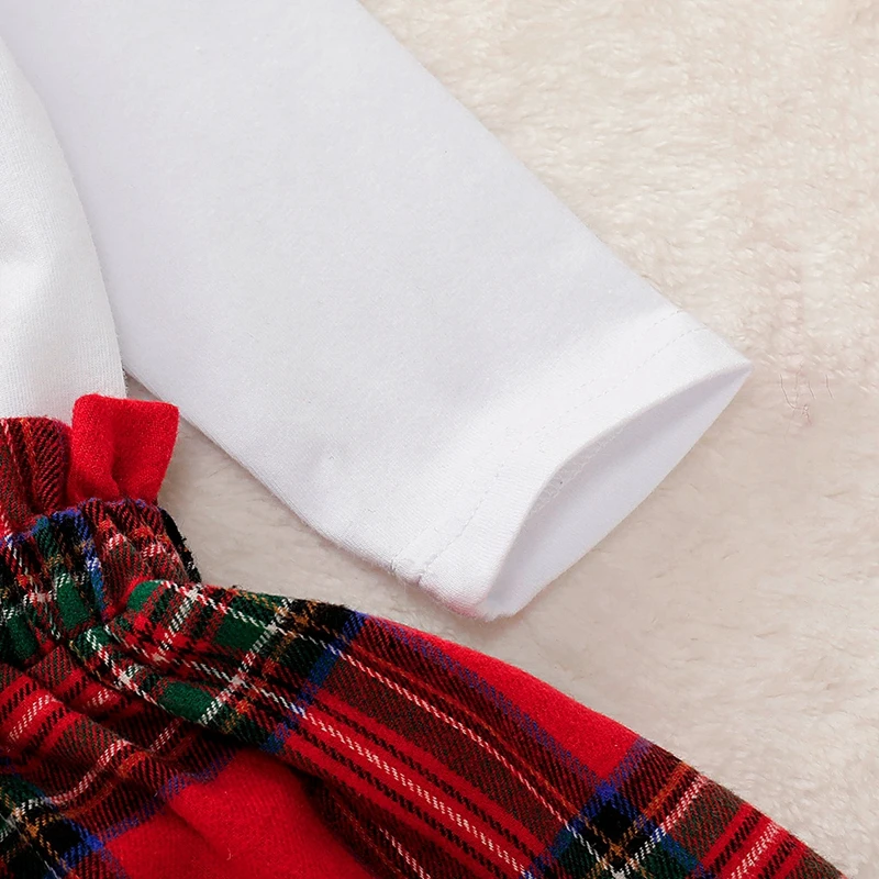 Новогодняя одежда для маленьких девочек боди с надписью на Рождество блестками