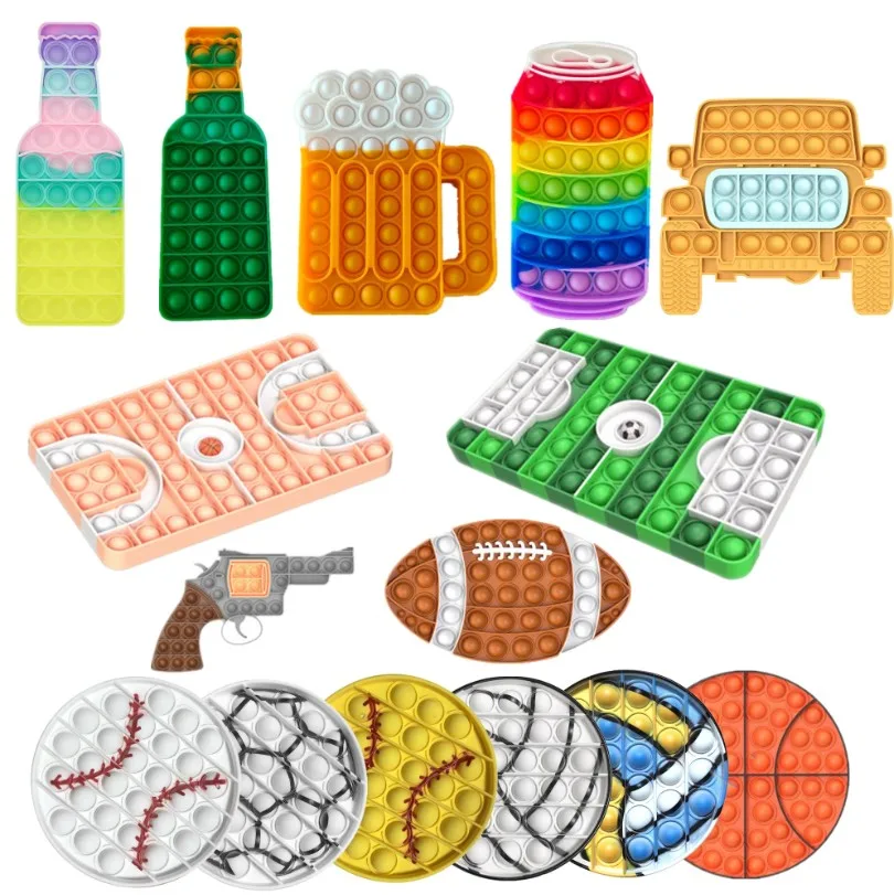 

Basketball Court It Push Bubble Fidget Toys Football Field Adult Stress Relief Squeeze Toy Antistress Popeitd Squishy Kids Toy