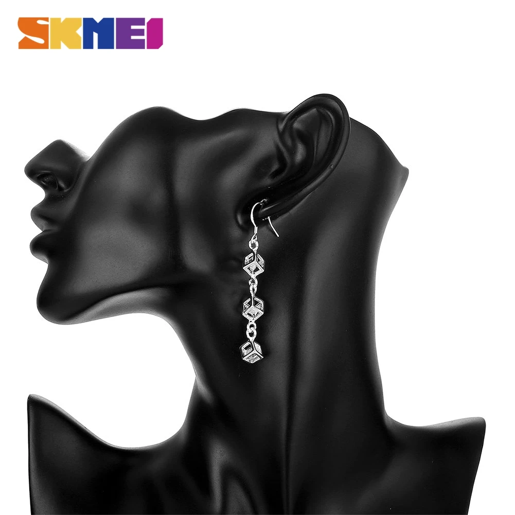 

SKMEI Korean 925 Sterling Silver Earrings Drop 2021 Fashion Women Fashion Wedding Party Gift Jewelry Wholesaler CE206