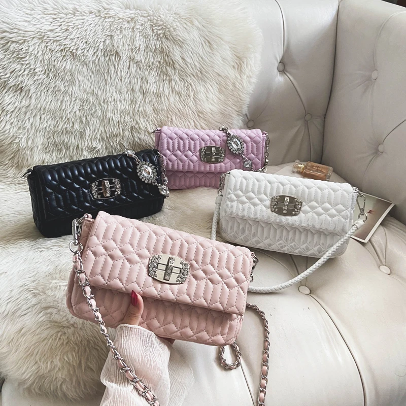

Bags For Women famous brand women handbags womens' pouch Crystal Diamond Leather Female korean style women's bags crossbody bag