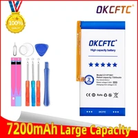 okcftc high capacity c11p1901 zs660kl i001db phone battery for asus rog 2 game phone 7200mah tools