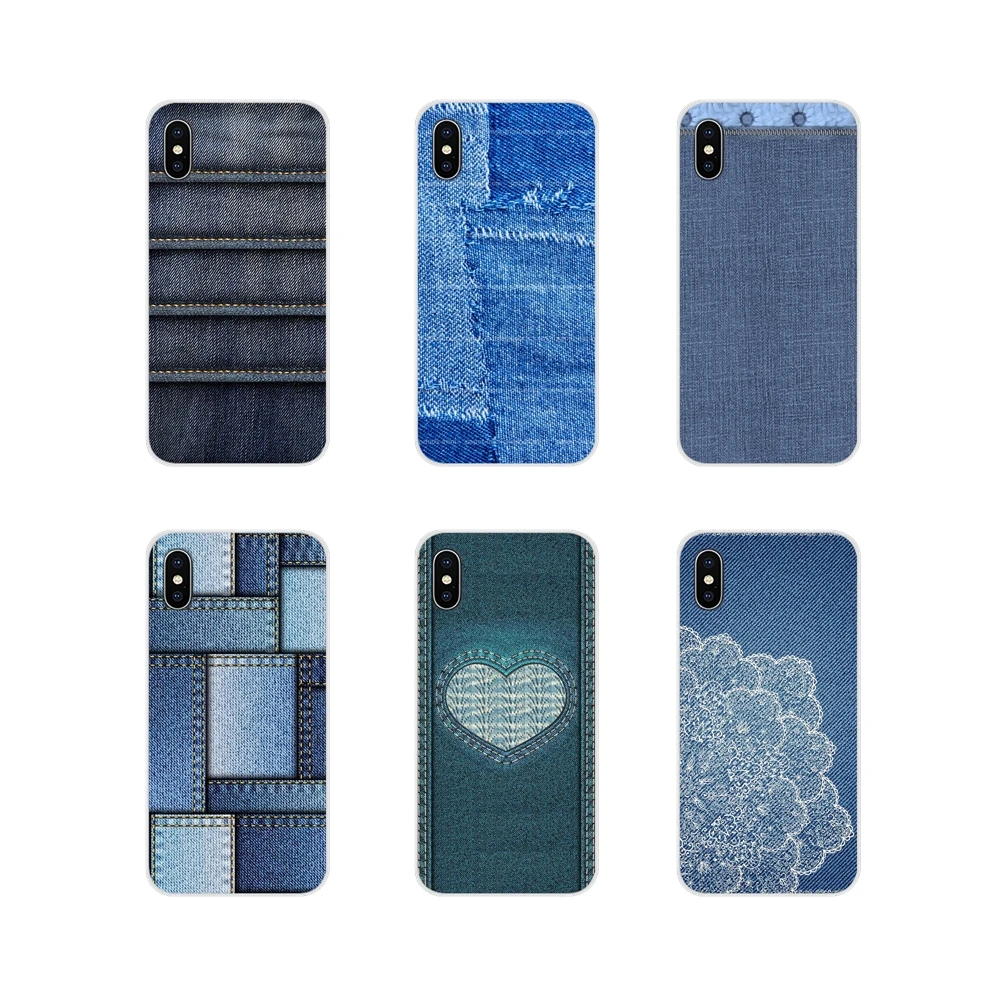 Accessories Phone Cases Covers For Xiaomi Redmi 4A S2 Note 3 3S 4 4X 5 Plus 6 7 6A Pro Pocophone F1 Lace Patch Denim Jeans | Мобильные