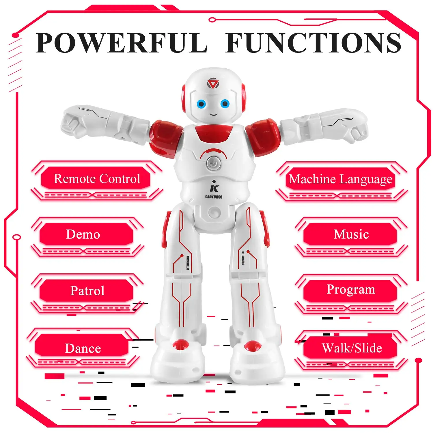HBUDS Smart and Programmable Remote-Control Robot for Kids Beginner STEM Toy Friend to Learn as They Play-(Red) | Электроника