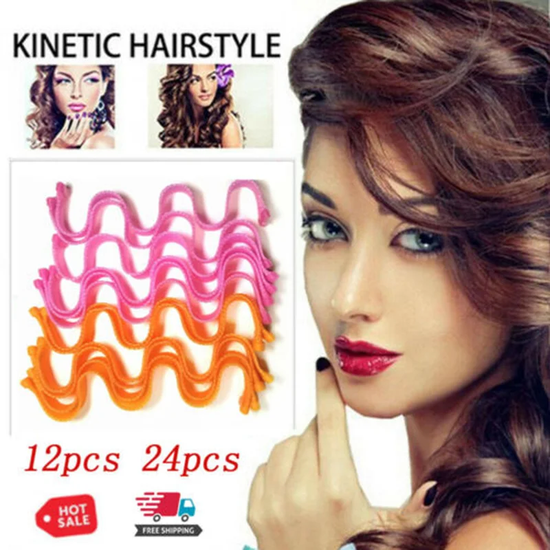 Новая мода волшебные длинные волосы головные уборы бигуди Curl Leverage спиральные Колечки волнистые формы DIY головные уборы