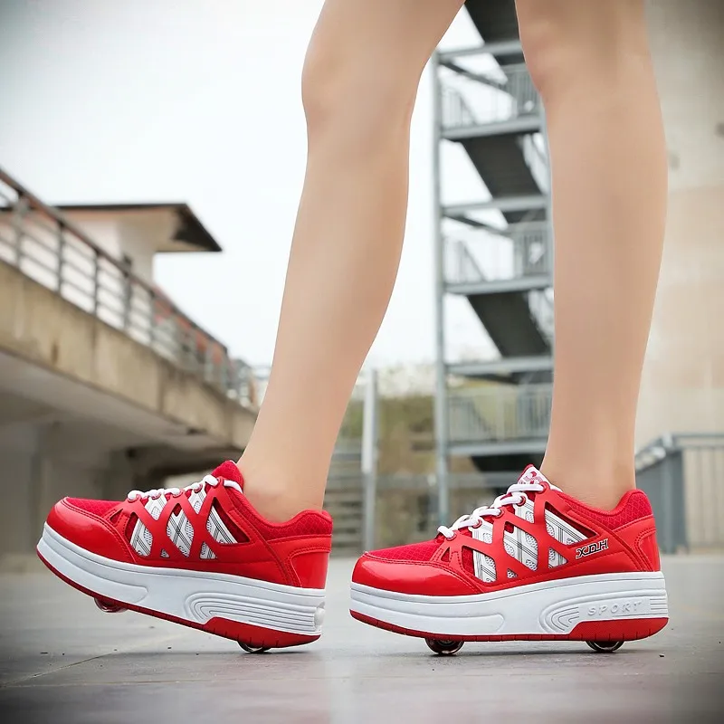 Детские синие кроссовки на колесиках для мальчиков и девочек повседневные