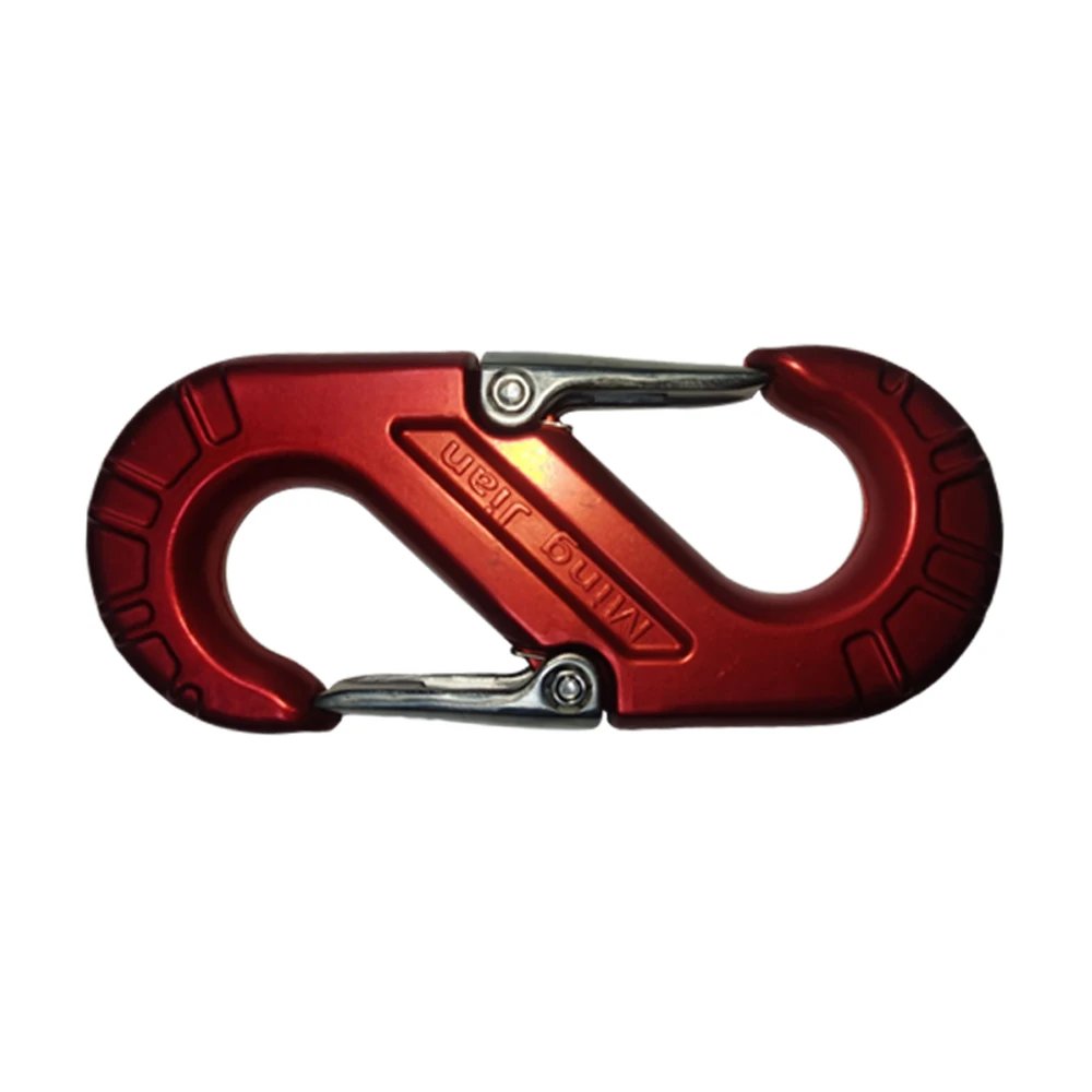 Universal Tow Towing Hook 8 Tons Pull for Car Auto All Off-Road Vehicle Trailer Ring Aluminum Magnesium Material (Red One)