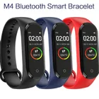 Смарт-часы M4 для мужчинженщин, фитнес-браслет, трекер, спортивный шагомер, кровяное давление, пульсометр, умные часы, наручные часы 2021