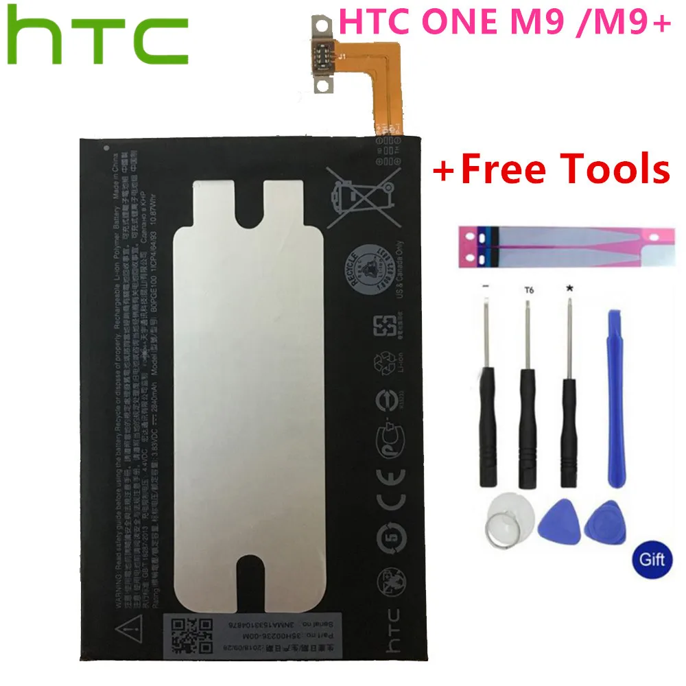

2840mAh BOPGE100 Battery for HTC ONE M9 M9+ M9W One M9 Plus M9pt Hima Ultra 0PJA10 0PJA13 Battery+Gift Tools +Stickers