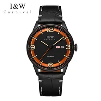 2022 new carnival black mens watch top brand luxury mechanical automatic watch for men waterproof sport reloj hombre 578