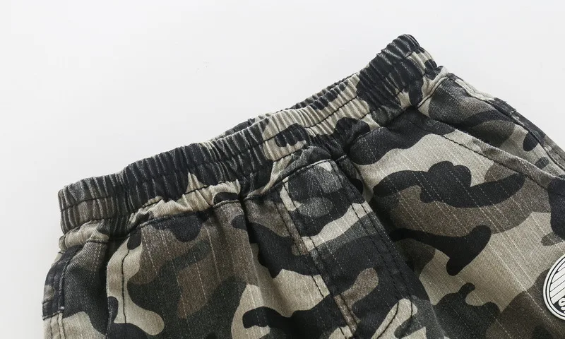 Осенние брюки для маленьких мальчиков камуфляжные штаны хлопковые детские