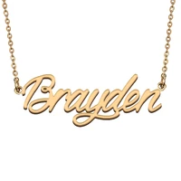 brayden custom name necklace customized pendant choker personalized jewelry gift for women girls friend christmas present