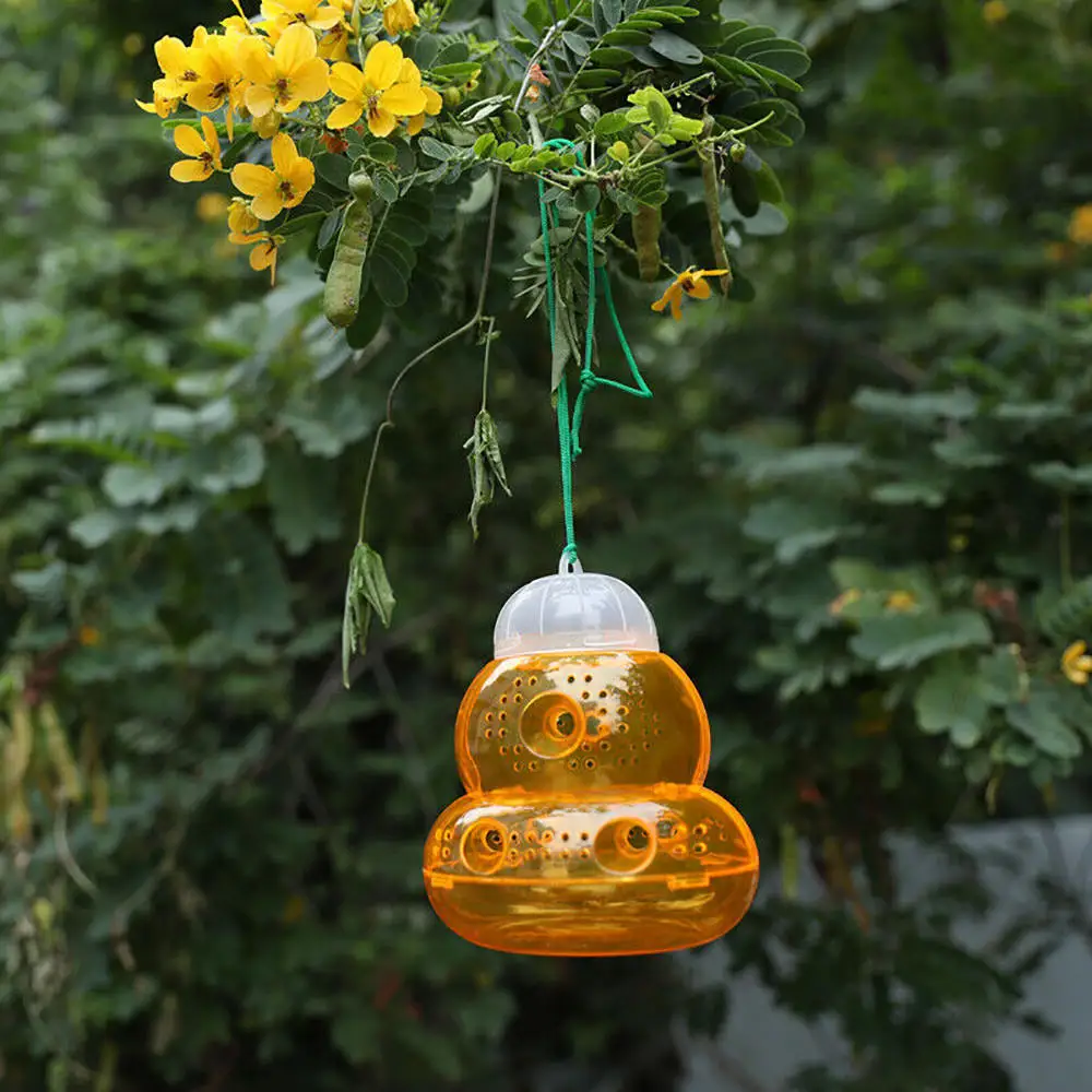 

Reusable Wasp Trap 6 Tunnel Insect Hornets Bees Killer Yellow Jackets Catcher Gourd-type Bee-trapper Insect Bee Trap
