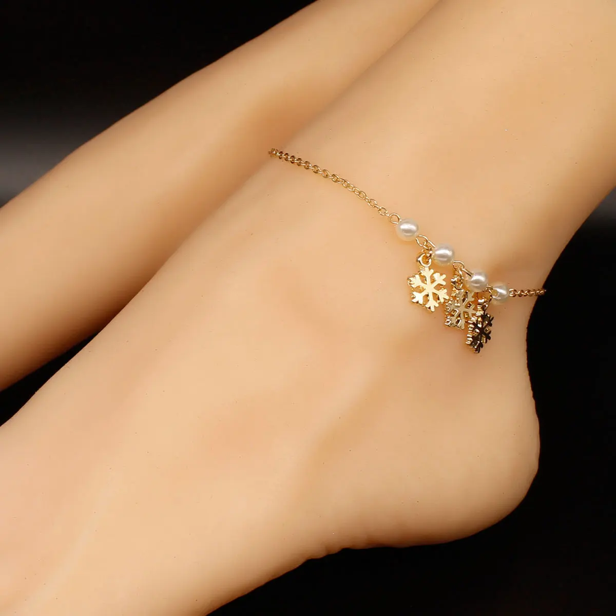 Браслеты на ногу KPOP ручной работы с жемчужинами и кисточками женские модные