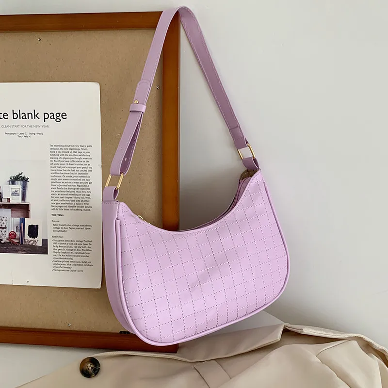 

Fashion Exquisite Shopping Bag Embroidery Thread Women Shoulder Bags Female Totes Solid Color Leather Handbag For Women Purse