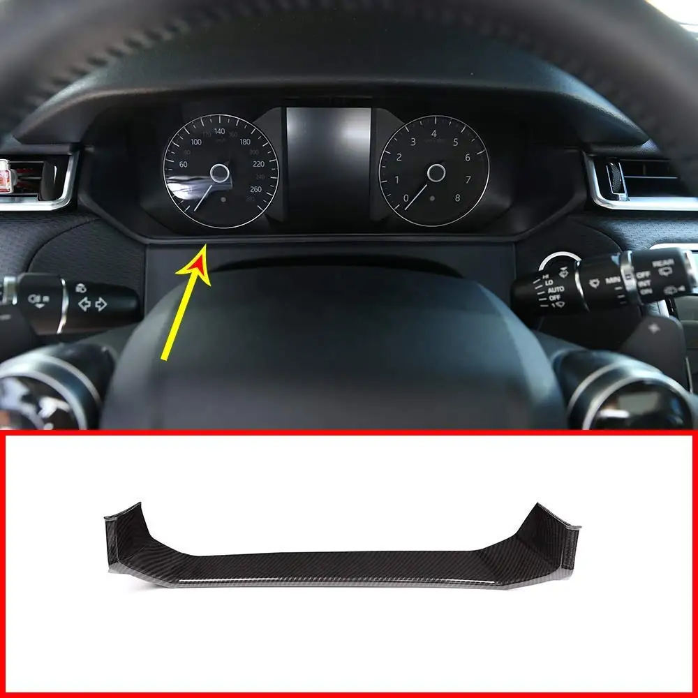 

ABS Matte/Carbon Fiber Style Dashboard Up Frame Cover Trim for Land Rover Range Rover VELAR 2017 2018 2019