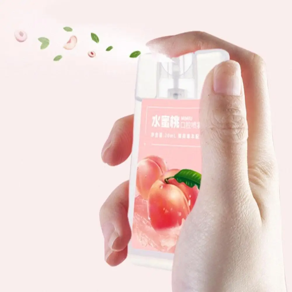 

1PCS Breath Freshener 20ml Peach Spray Women'S Breath Agent Fresh To Remove Bad Breath And Odor Spray