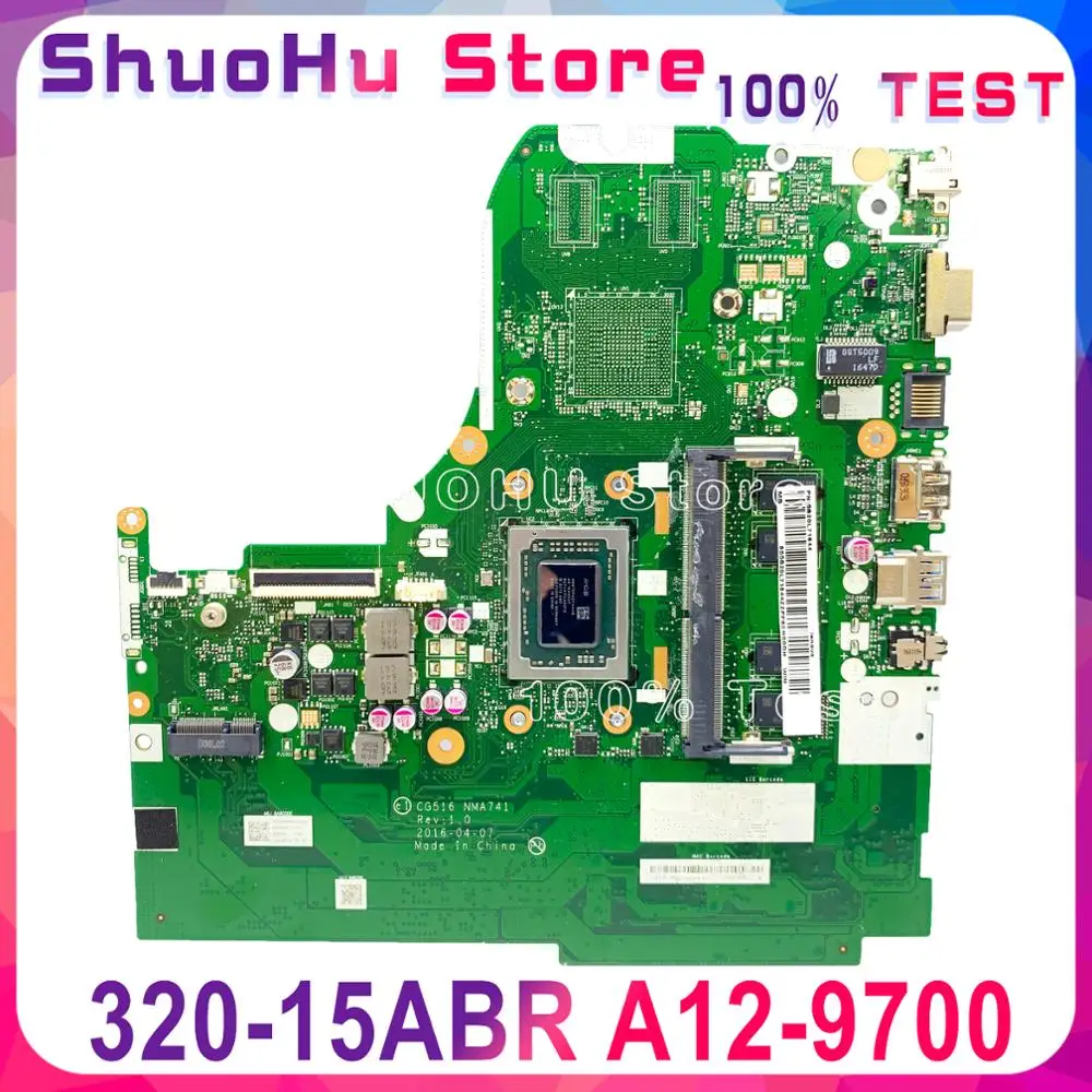 

KEFU CG516 NM-A741 NMA741 For Lenovo Ideapad 310-15ABR notebook Motherboard CPU A12-9700 4GB Test original work