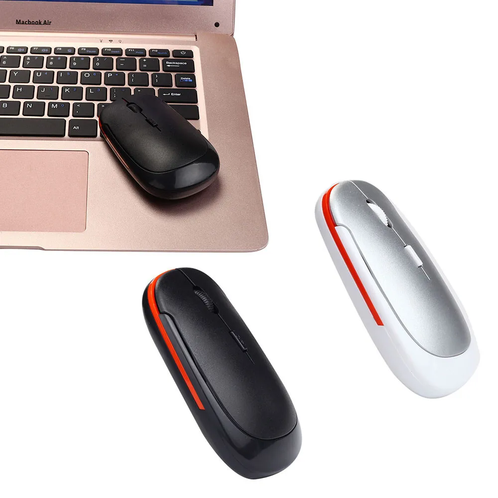 Тонкие мыши 2 4 ГГц Беспроводная мышь USB 0 приемник ноутбук клавиши 1600 dpi