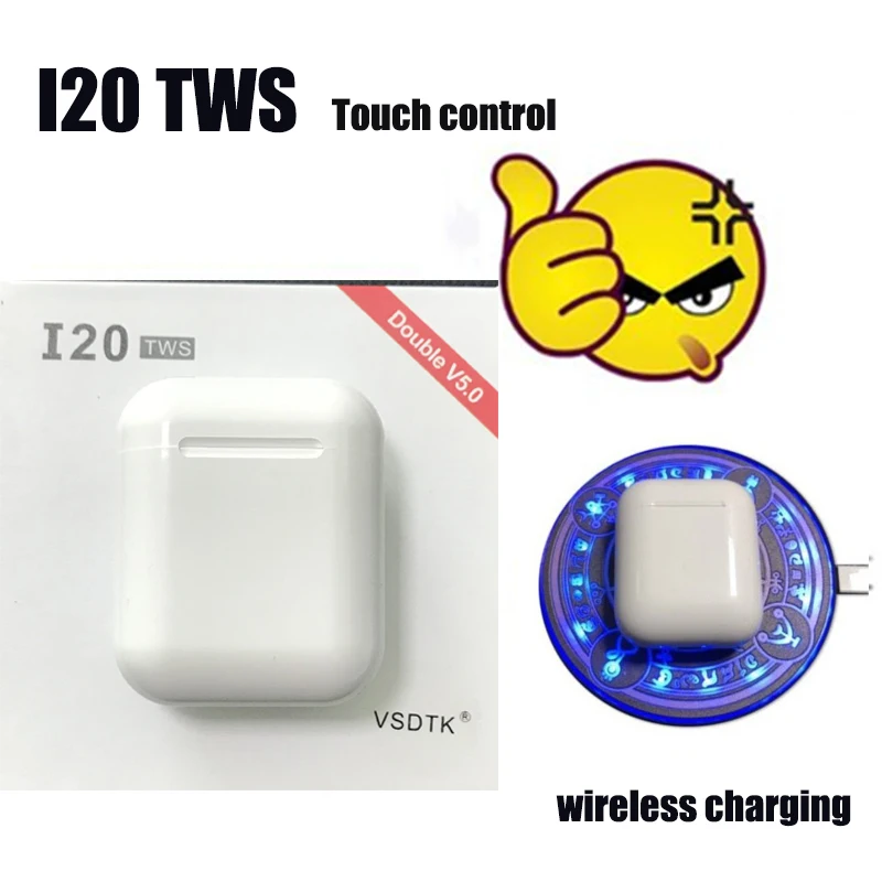 Наушники i20 tws с сенсорным управлением беспроводные наушники Bluetooth 5 0 3D супер