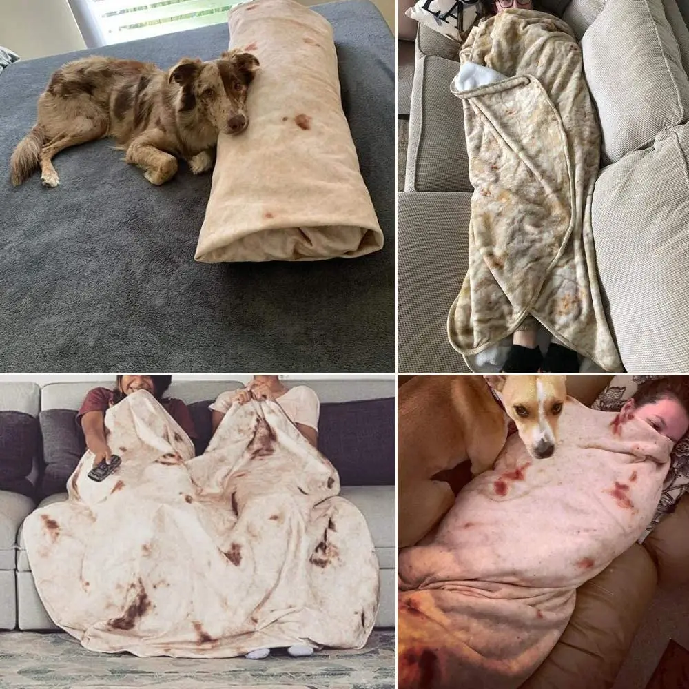 Постельные принадлежности кукуруза тортилья одеяло Пита Лаваш мягкое для