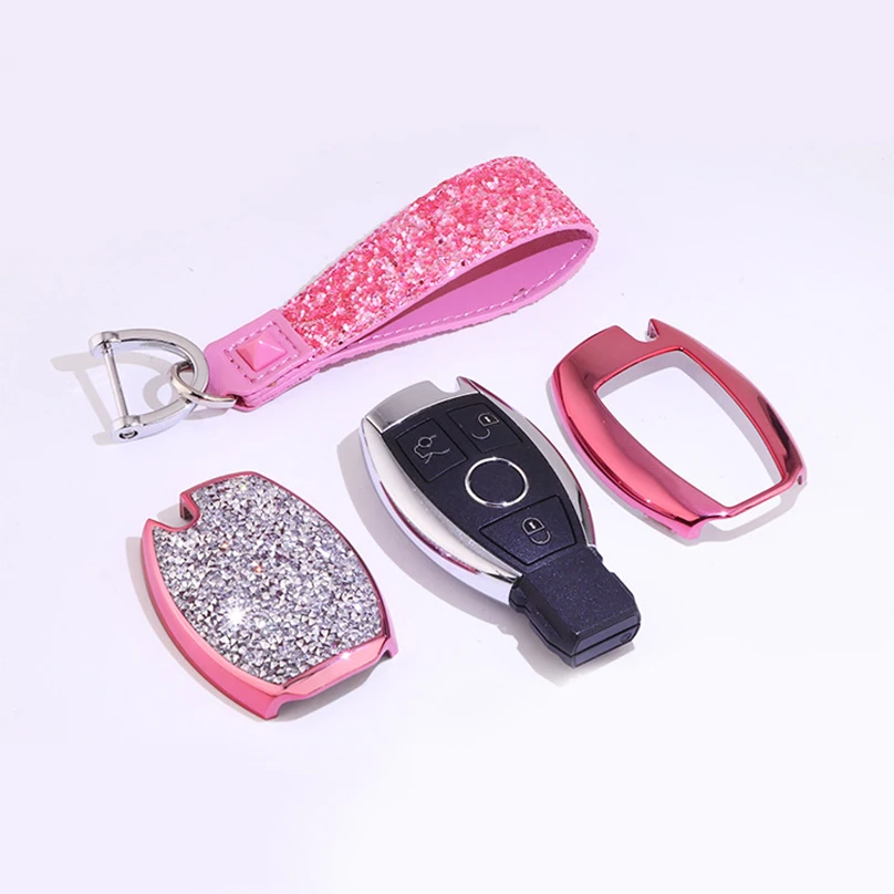 Роскошный Алмазный чехол для автомобильного ключа с кристаллами Чехол