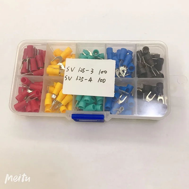 Разъем для провода SV1.25 4 изолированный Электрический обжимная Клемма 3 кабель