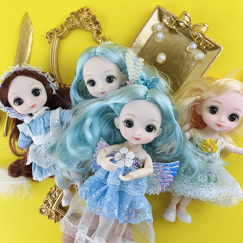 16CM 1/8 BJD Dolls DIY Dress Fashion Handmad Outfits Skirt Girls Clothes For Doll Accessories Dollhouse Toys for children | Игрушки и