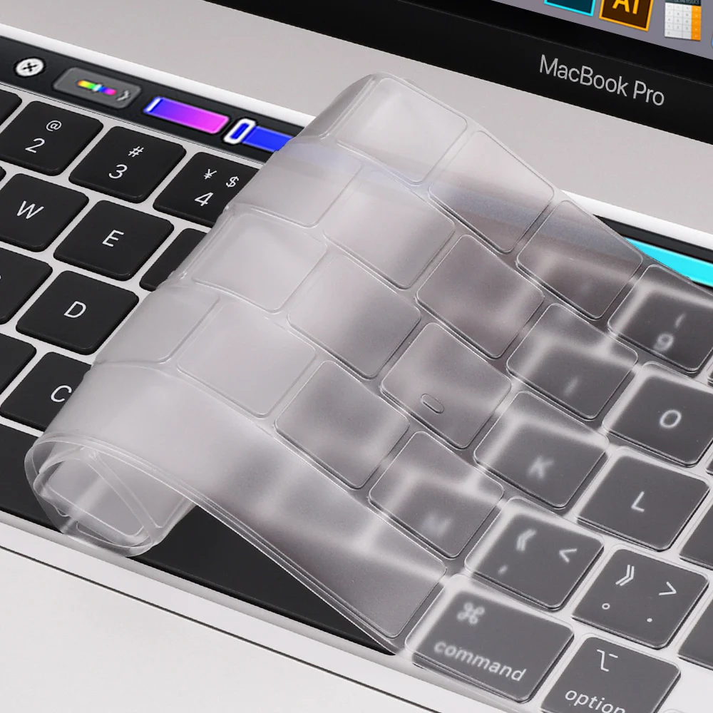 Мягкий чехол для клавиатуры Macbook new Pro 13 2020 A2338 M1 Chip EU US Силиконовая