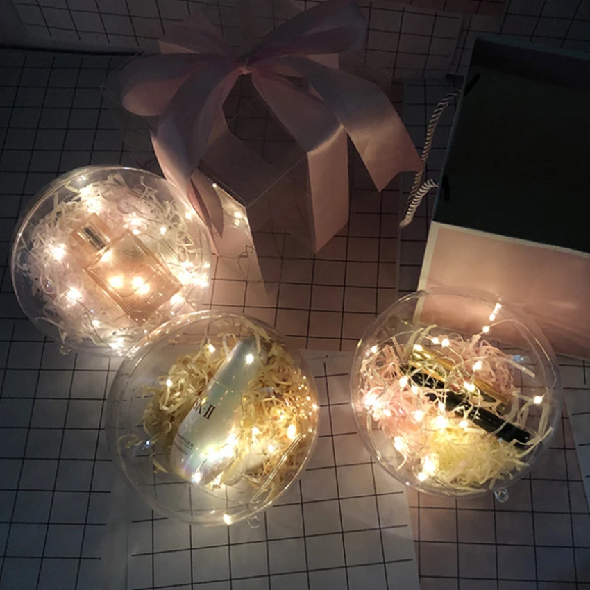 2pcs 1M 10Led Button String Fairy Light Christmas Wedding Party Valentine's Day Decoration Copper Lamp CR2032 Battery Power | Лампы и