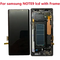original amoled 6 4 lcd with frame for samsung galaxy note 9 lcd note9 lcd display n960d n960f lcd touch screen with line