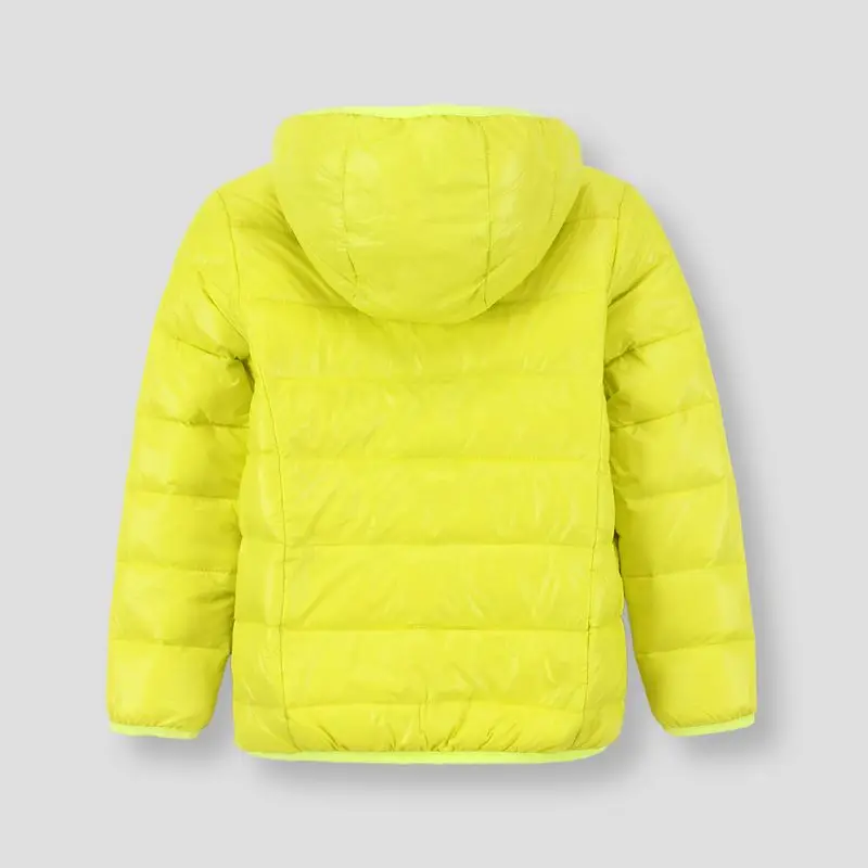 Детский пуховик с буквенным принтом на Возраст 4-10 лет |