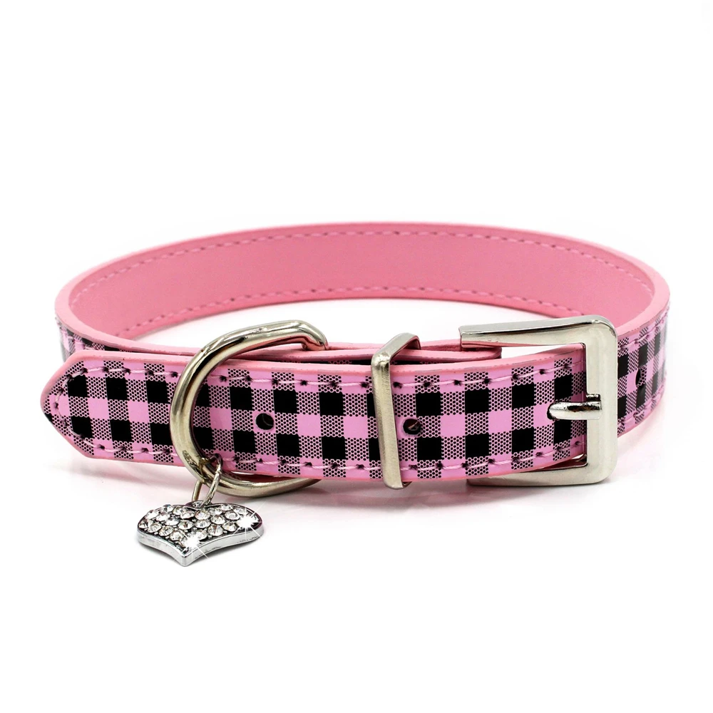 Ошейник для собак регулируемый ремешок на шею маленьких ожерелье с кристаллами