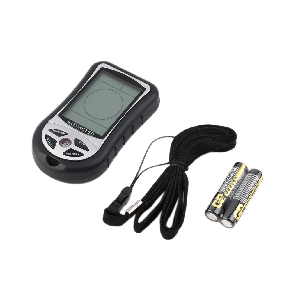8 в 1 цифровой ЖК компас альтиметр барометр Термо Температура часы календарь для