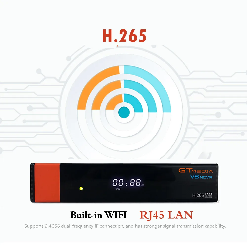 GT медиа V8 Nova DVB-S2 Freesat V7s hd спутниковый ресивер H.265 встроенный wifi+ 2 года Европа Испания CCcam Новая версия V8 супер